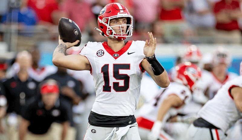 Carson Beck Georgia Bulldogs SEC championship odds