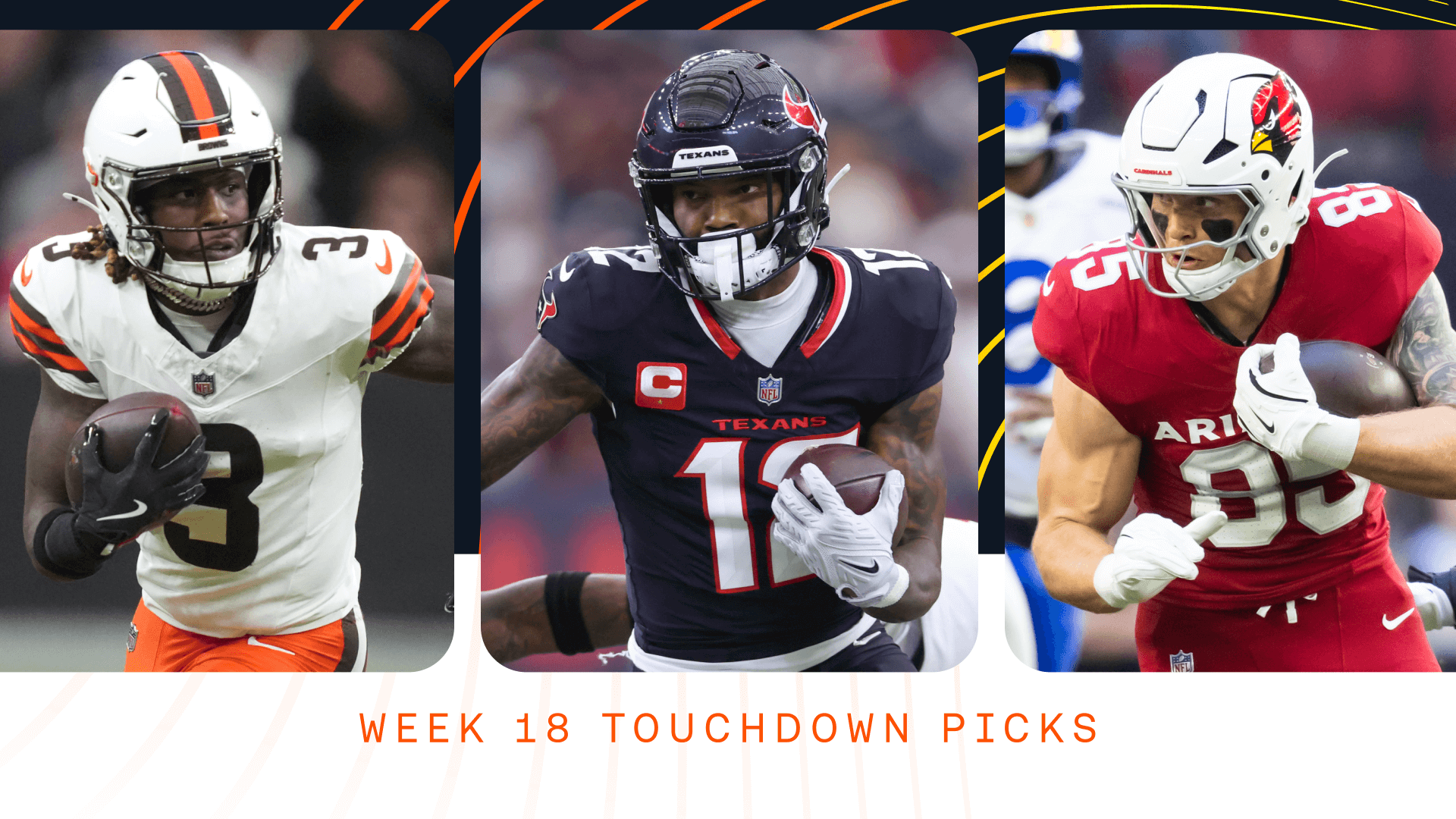 NFL Anytime Touchdown Picks, TD Bets & Week 18 TD Parlay