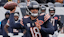 Chicago Bears quarterback Caleb Williams (18) throws a pass against the New Orleans Saints during the first half at Soldier Field.