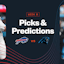 Promo image for Bills vs. Panthers, including Josh Allen and Rico Dowdle.