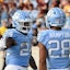 British Brooks (24) Omarion Hampton (28) North Carolina NCAAF