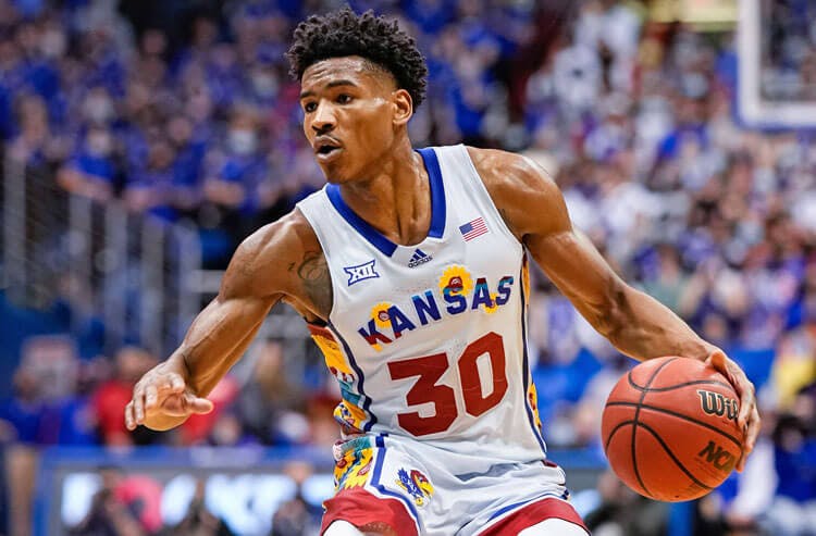 Ochai Agbaji Kansas Jayhawks Big 12 tournament