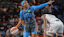 Atlanta Dream guard Jordin Canada (3) looks for a play against Connecticut Sun guard Lindsay Allen (15) during the first quarter at Gateway Center Arena at College Park.