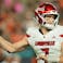 Louisville Cardinals quarterback Miller Moss (7) throws the football against the Miami Hurricanes.