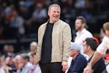 Houston Rockets owner Tilman Fertitta smiles during the third quarter against the San Antonio Spurs at Toyota Center. Mandatory Credit: Troy Taormina-Imagn Images