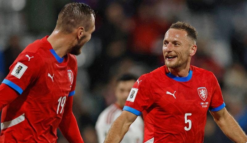 Czech Republic's Tomas Chory and Vladimir Coufal Soccer