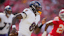 Baltimore Ravens quarterback Lamar Jackson (8) scrambles during the first half against the Kansas City Chiefs.