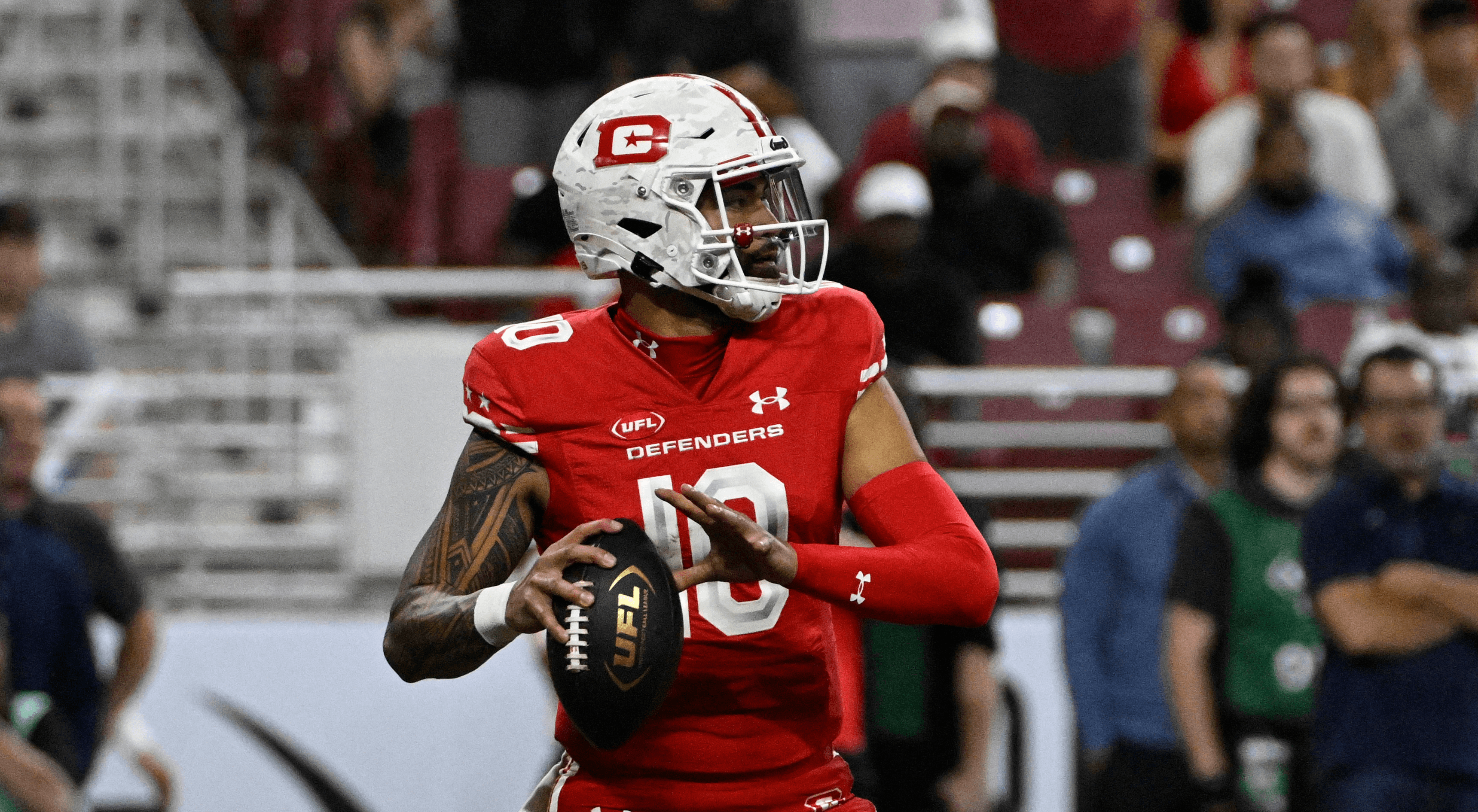 Jordan Ta'amu of the DC Defenders UFL