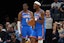 Oklahoma City Thunder guard Shai Gilgeous-Alexander (2) reacts during the second quarter against the Memphis Grizzlies at FedExForum. Mandatory Credit: Petre Thomas-Imagn Images