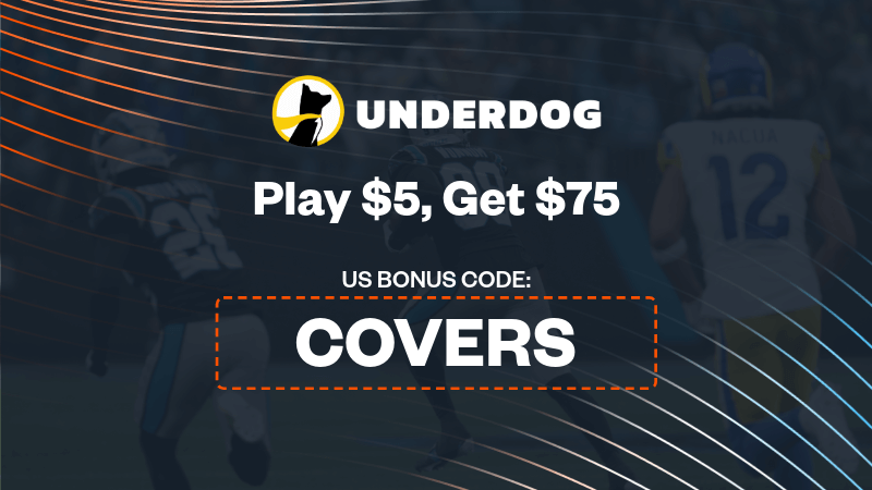 How To Bet - Underdog Promo Code COVERS: NEW $75 Bonus for Rams vs. Panthers