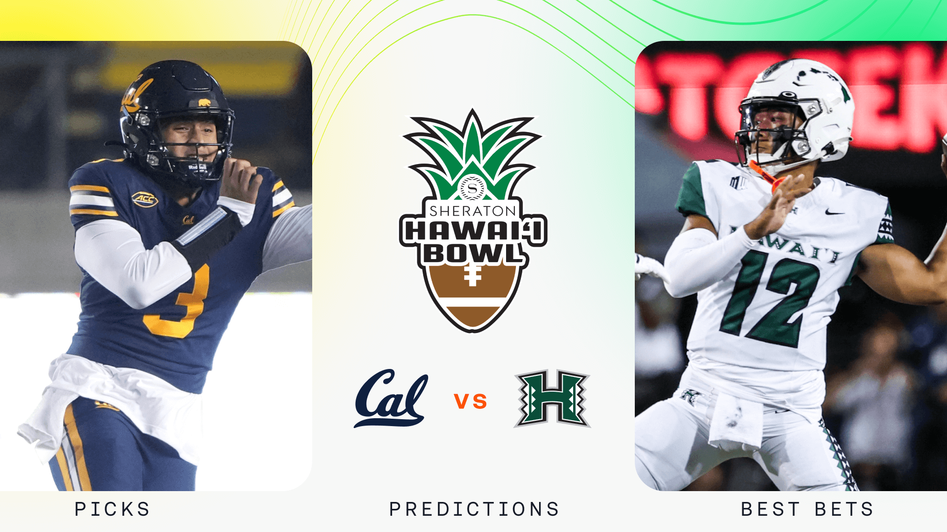 California vs Hawaii Prediction, Picks & Best Bets for Tonight's Hawaii Bowl