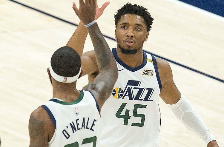 Donovan Mitchell Royce O'Neale Utah Jazz NBA