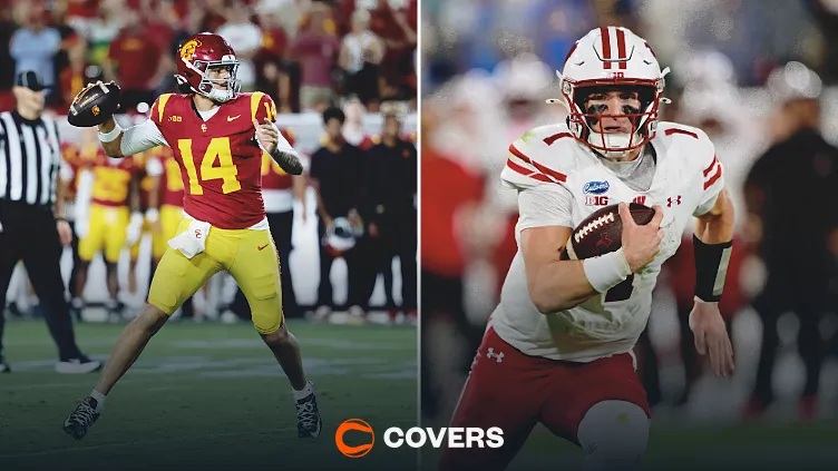USC vs Wisconsin Prediction. USC's Jayden Maiava (14) takes on Wisconsin and Colton Joseph (1) on Saturday night.