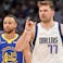 Luka Doncic Dallas Mavericks Steph Curry Golden State Warriors NBA Playoffs