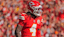 Kansas City Chiefs wide receiver Rashee Rice (4) celebrates after scoring a touchdown against the Las Vegas Raiders during the first quarter of the game at GEHA Field at Arrowhead Stadium.