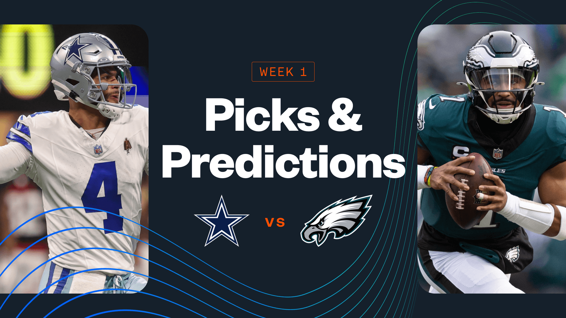 Cowboys vs Eagles Predictions, Picks & Best Bets for Tonight's Week 1 NFL Kickoff Game 