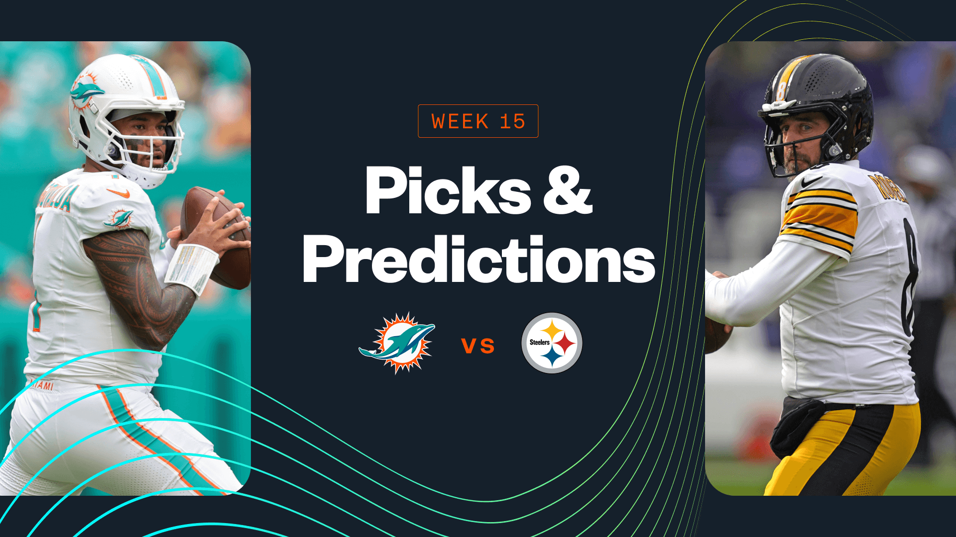 Miami Dolphins Tua Tagovailoa Pittsburgh Steelers Aaron Rodgers