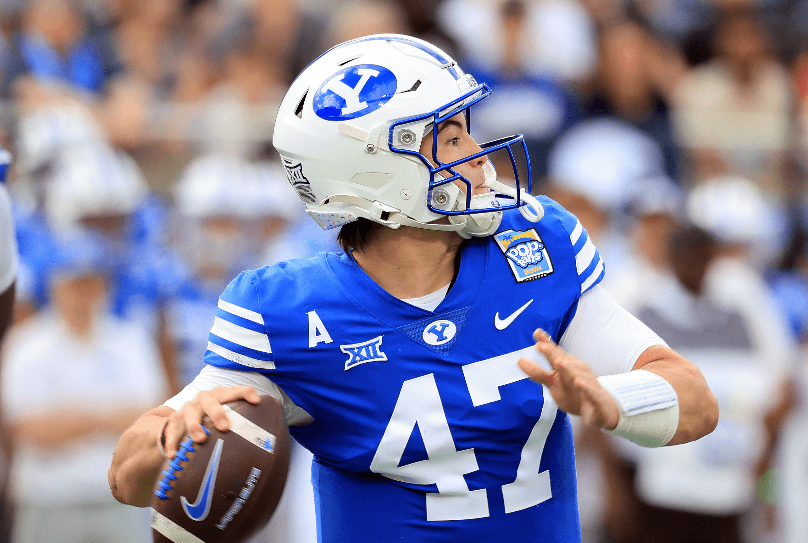 Bear Bachmeier of the BYU Cougars NCAAF