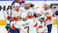Florida Panthers center Sam Bennett (9) celebrates his goal with teammates against the Edmonton Oilers during the first period in game five of the 2025 Stanley Cup Final at Rogers Place