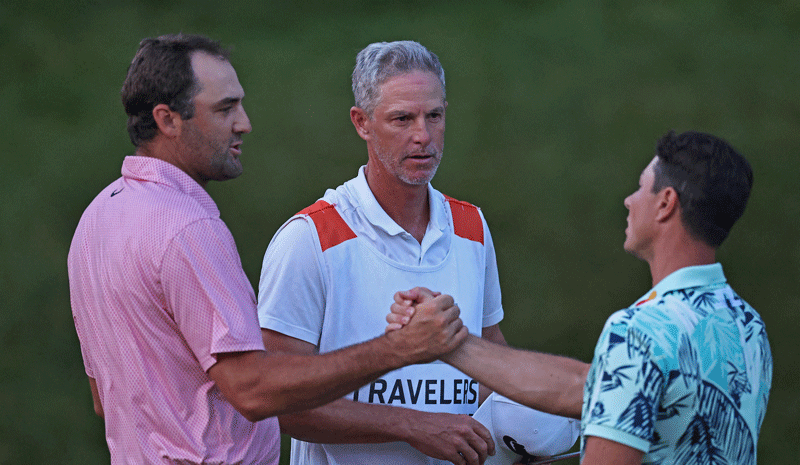 PGA TOUR, Travelers Championship predictions, Scottie Scheffler (L) and Viktor Hovland (R)