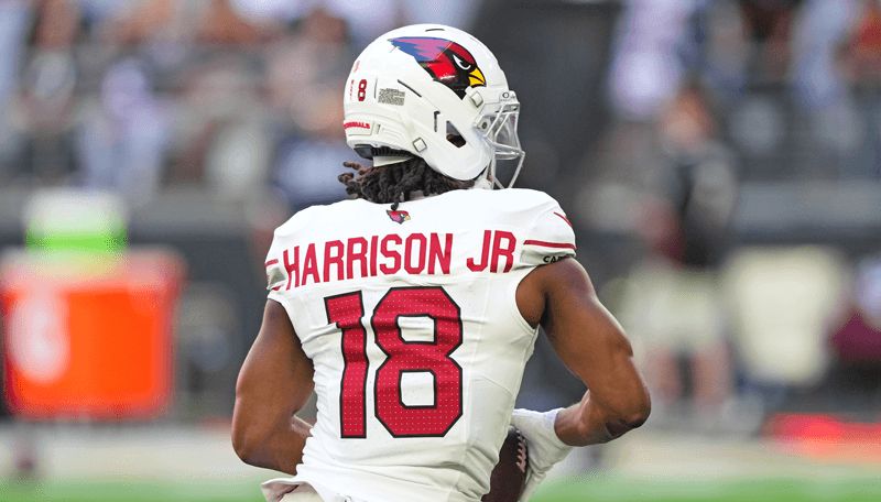 Arizona Cardinals wide receiver Marvin Harrison Jr. during a game last season.