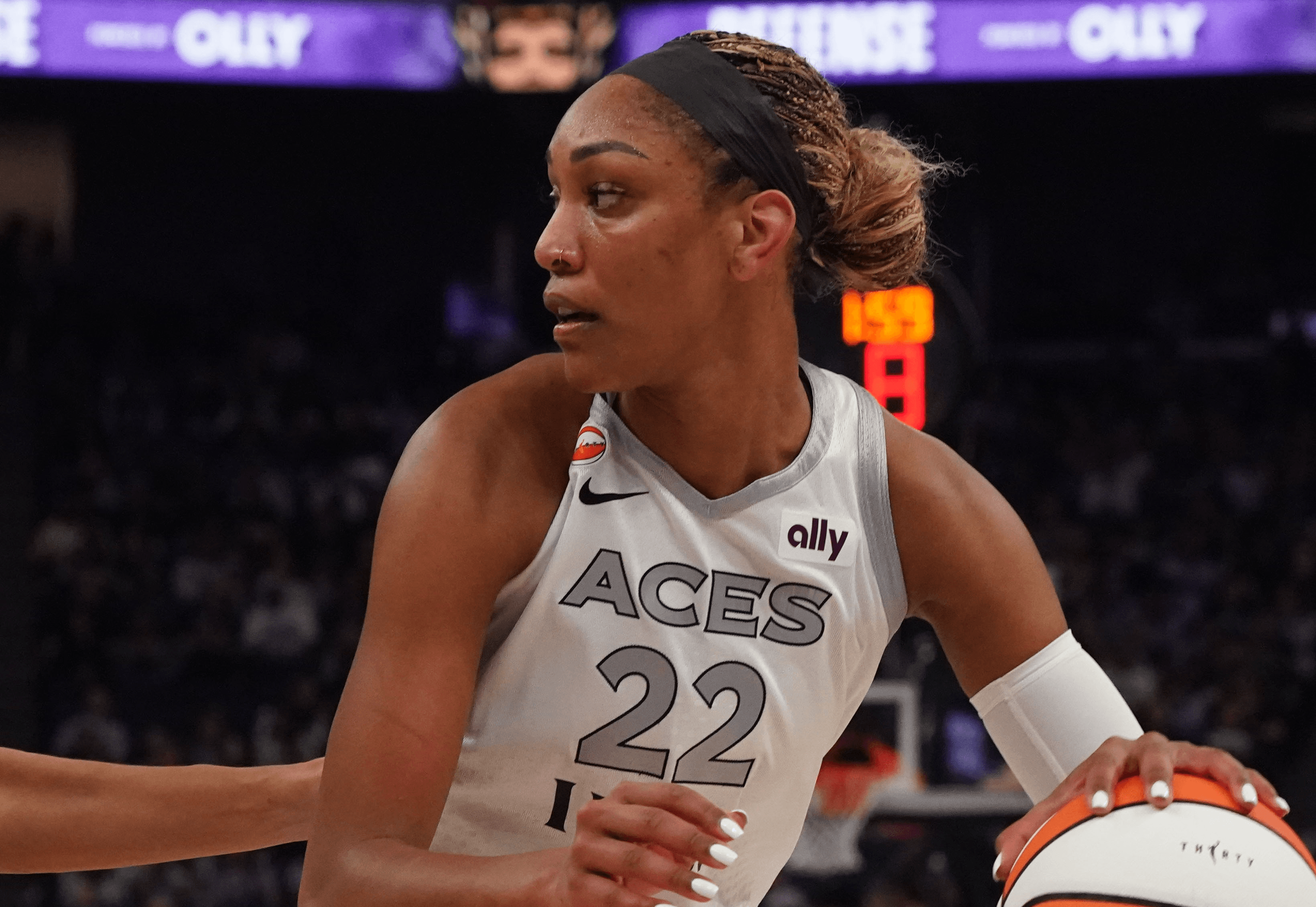 A'ja Wilson of the Las Vegas Aces WNBA