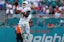 Miami Dolphins wide receiver Jaylen Waddle (17) catches a pass from quarterback Tua Tagovailoa (not pictured) during the second half against the Buffalo Bills at Hard Rock Stadium.