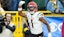 Cincinnati Bengals wide receiver Ja'Marr Chase (1) reacts after scoring a touchdown.