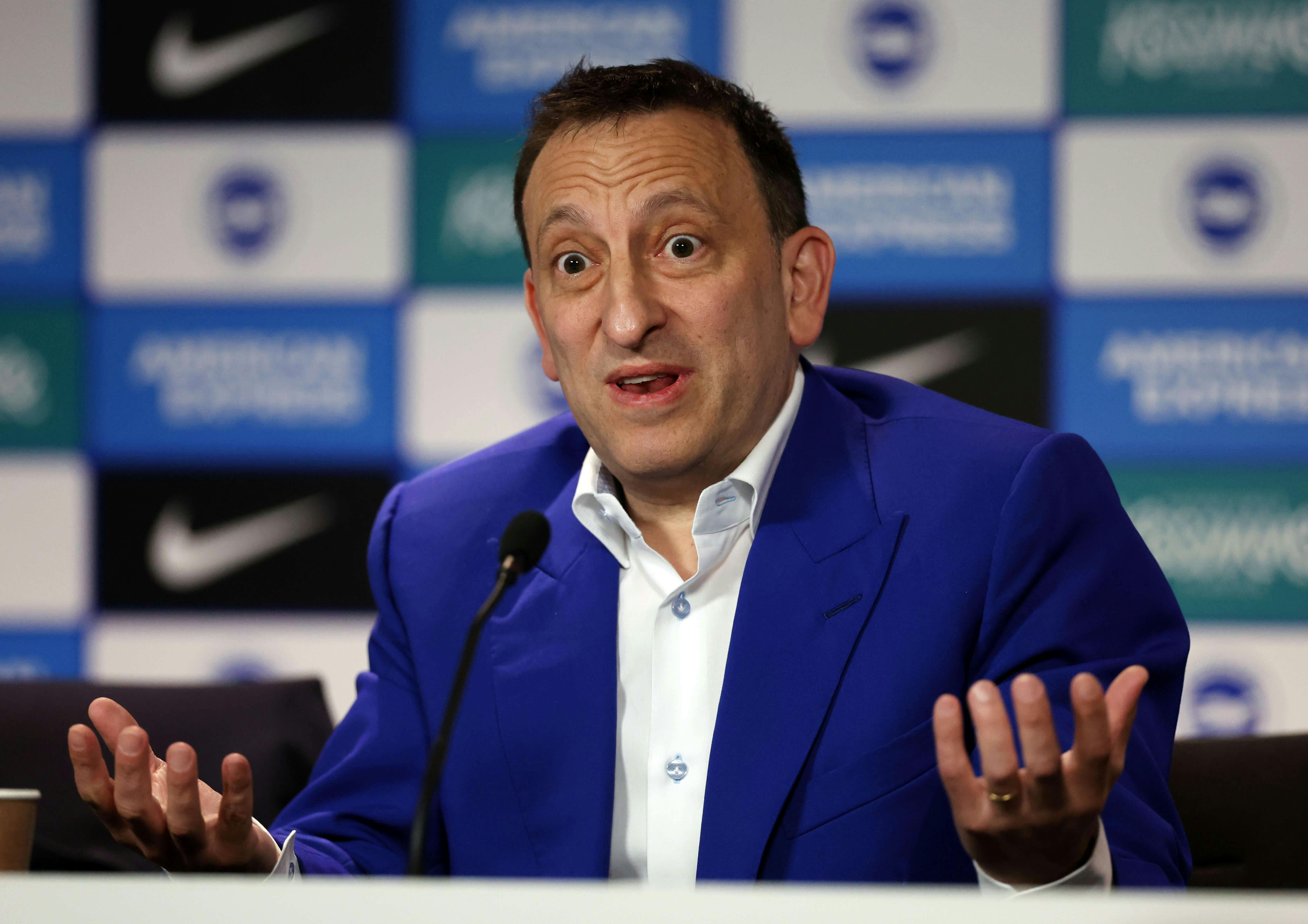 Brighton and Hove Albion owner Tony Bloom during a press conference at the American Express Elite Football Performance Centre, Brighton. Picture date: Tuesday July 2, 2024. (Photo by Steven Paston/PA Images/Alamy Images/Sipa USA)
