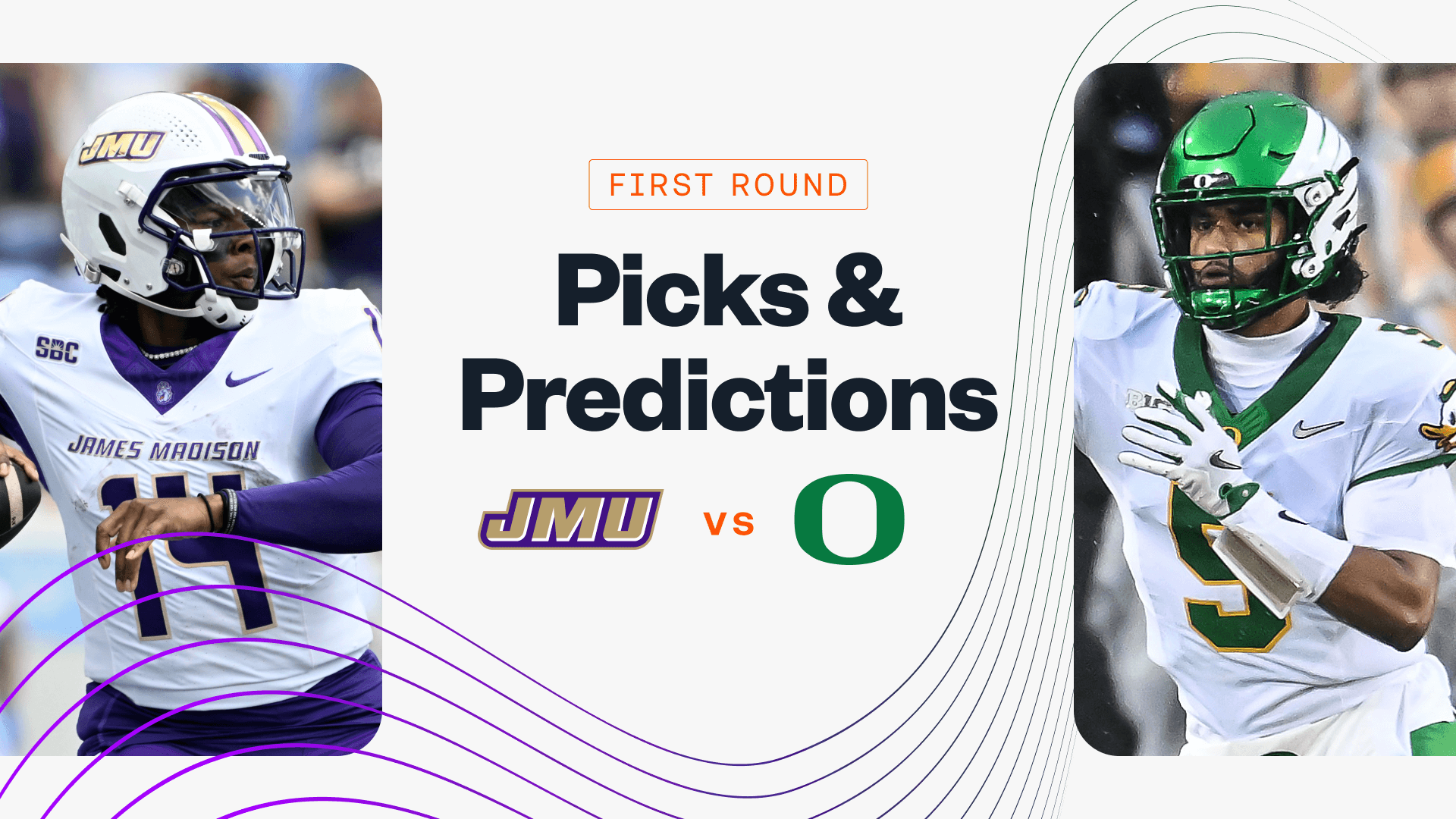 James Madison Dukes Oregon Ducks NCAAF