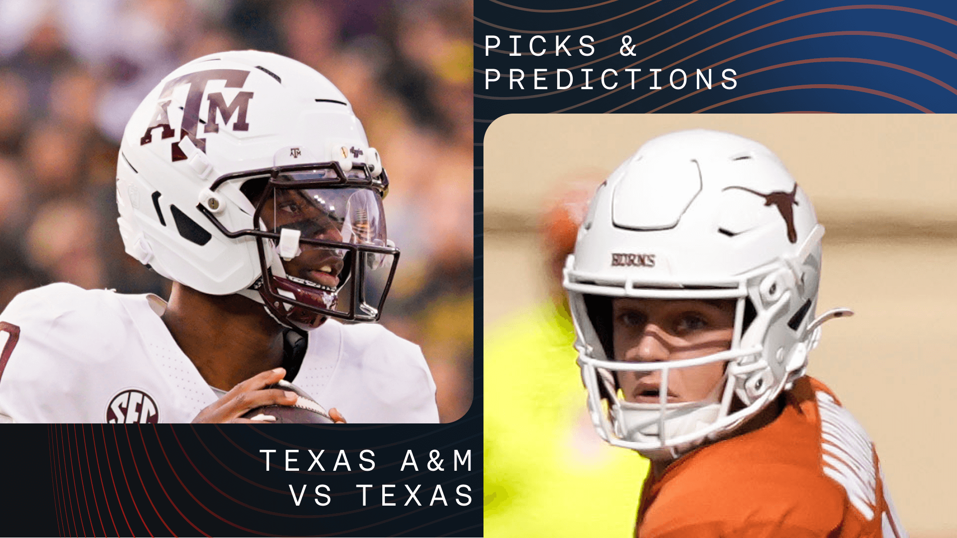 Texas A&M vs Texas Prediction, Picks & Odds for Today — College Football Week 14