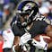 Baltimore Ravens running back Derrick Henry (22) rushes during the second quarter against the Chicago Bears at M&T Bank Stadium.