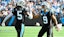 Carolina Panthers running back Rico Dowdle (5) celebrates.