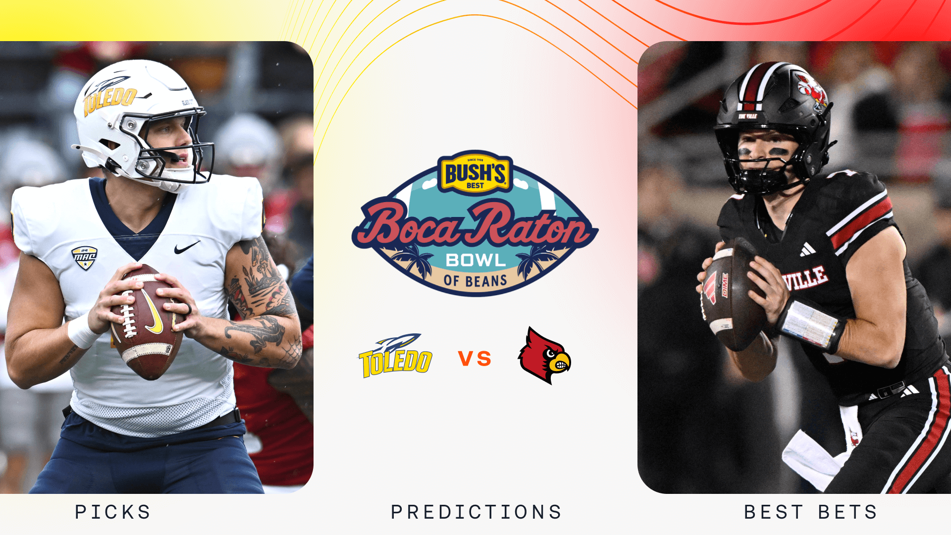 How To Bet - Toledo vs Louisville Prediction, Picks & Odds for Today's Boca Raton Bowl Game