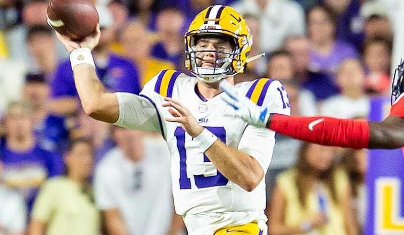 Garrett Nussmeier LSU Tigers college football