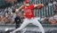 Los Angeles Angels pitcher Jack Kochanowicz (41) throws during the first inning.