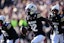 Colorado Buffaloes cornerback Travis Hunter (12) following an interception in the first quarter against the Oklahoma State Cowboys at Folsom Field. Mandatory Credit: Ron Chenoy-Imagn Images