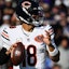Chicago Bears quarterback Caleb Williams (18) looks to pass.