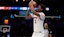 Southern Methodist Mustangs guard Chuck Harris (3) shoots from the sideline.