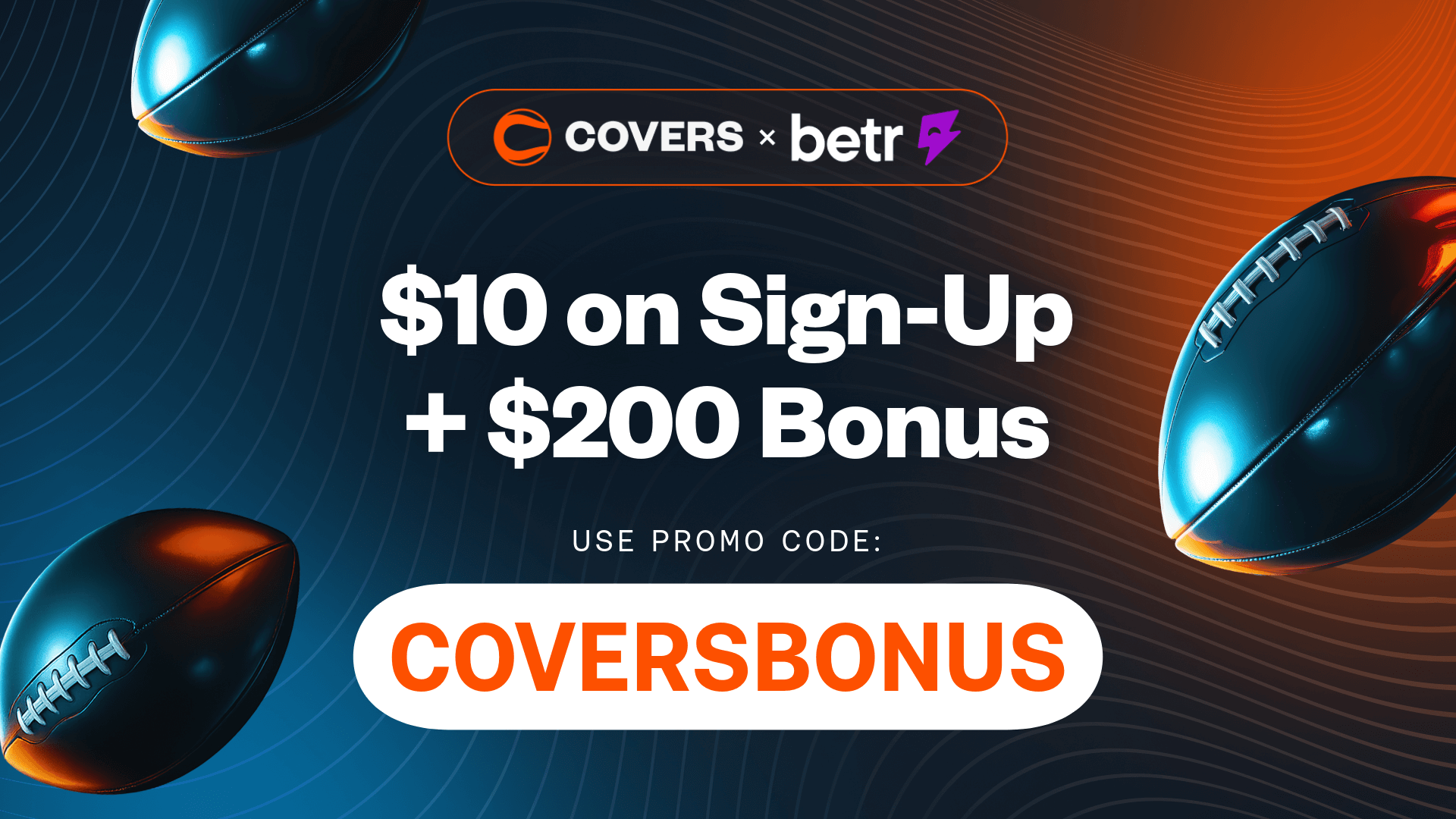 Use Betr Picks promo code "COVERSBONUS" to get a $210 bonus.