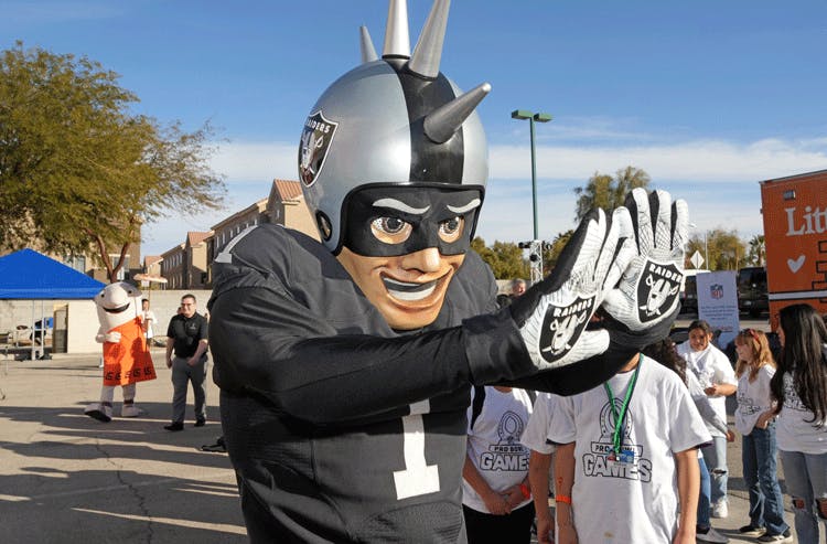 Las Vegas Raiders mascot