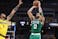 Jayson Tatum of the Boston Celtics in NBA action.