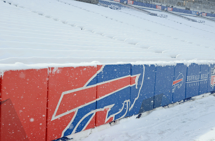 Snowy Day at Old Orchard Park Buffalo Bills NFL
