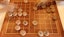 Overhead shot of players playing Chinese chess