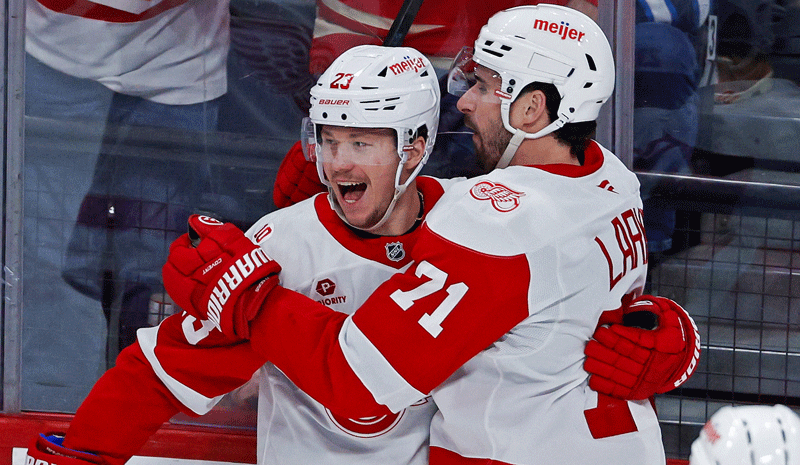 Lucas Raymond Dylan Larkin Detroit Red Wings NHL