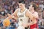 Purdue Boilermakers center Zach Edey in March Madness action.