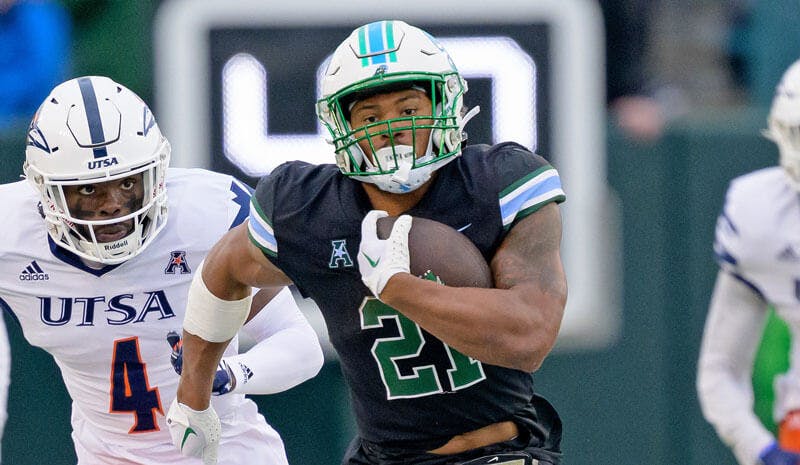 Makhi Hughes Tulane Green Wave NCAAF