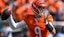 Cincinnati Bengals quarterback Joe Burrow (9) throws a pass.