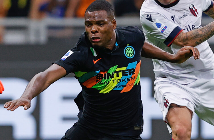 Denzel Dumfries Inter Milan Serie A 2021-22 Serie A Championship Odds: Inter Leads a Wide-Open Title Chase