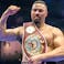 Joseph Parker celebrates victory in his Interim WBO World Heavyweight Title bout against the Democratic Republic of Congo’s Martin Bakole.